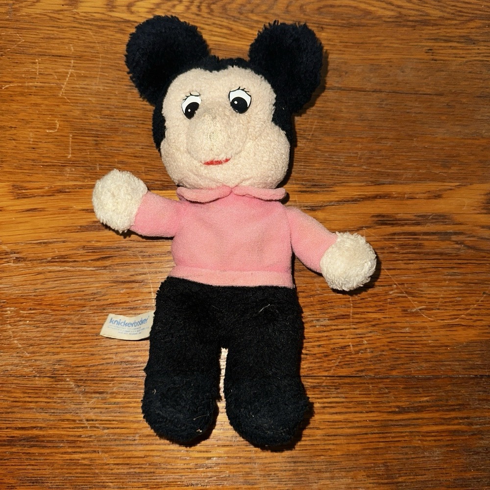 Knickerbocker Toy Company Vtg Minnie Mouse 9" Disney‎ Plush Stuffed Animal Toy